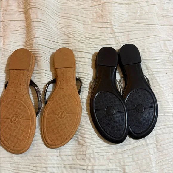 Italian Shoemakers Black and Silver Sandals - Picture 4 of 4